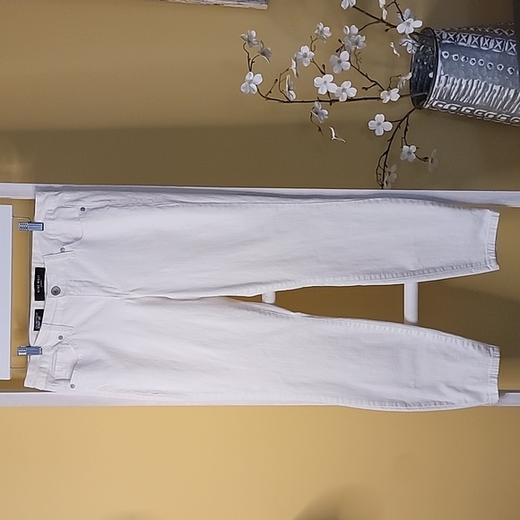 White Skinny Leg Jean Nine West Size 10 - Picture 1 of 6